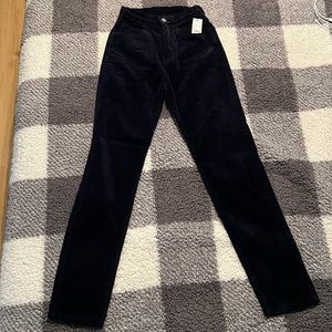 Brandy Melville Navy Blue Corduroy Pants